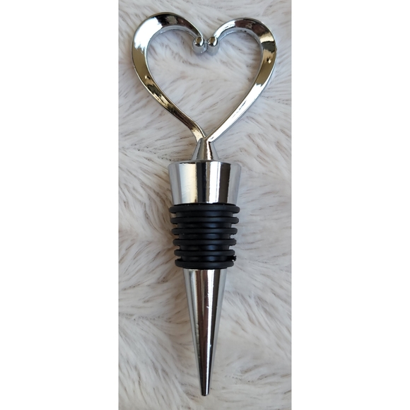 NEW silver heart wine stopper - Picture 8 of 11